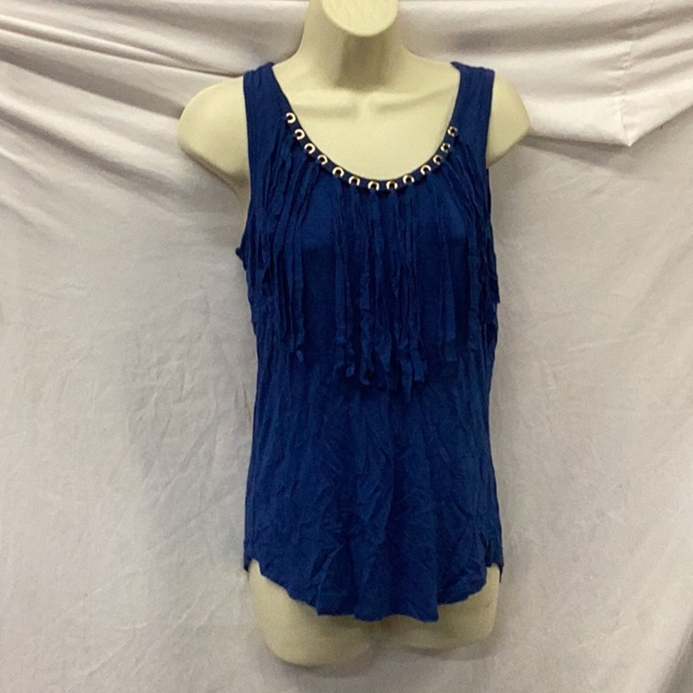 MICHEAL Micheal Kors blue fringe tank top